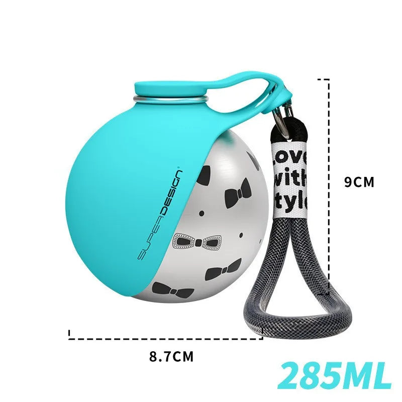 🐶 Gourde Portable 2-en-1 pour Chien avec Gamelle – 285 ml