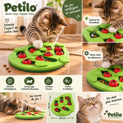 Jouet Puzzle Interactif pour Chat – Distributeur de Friandises & Jeu d’Intelligence